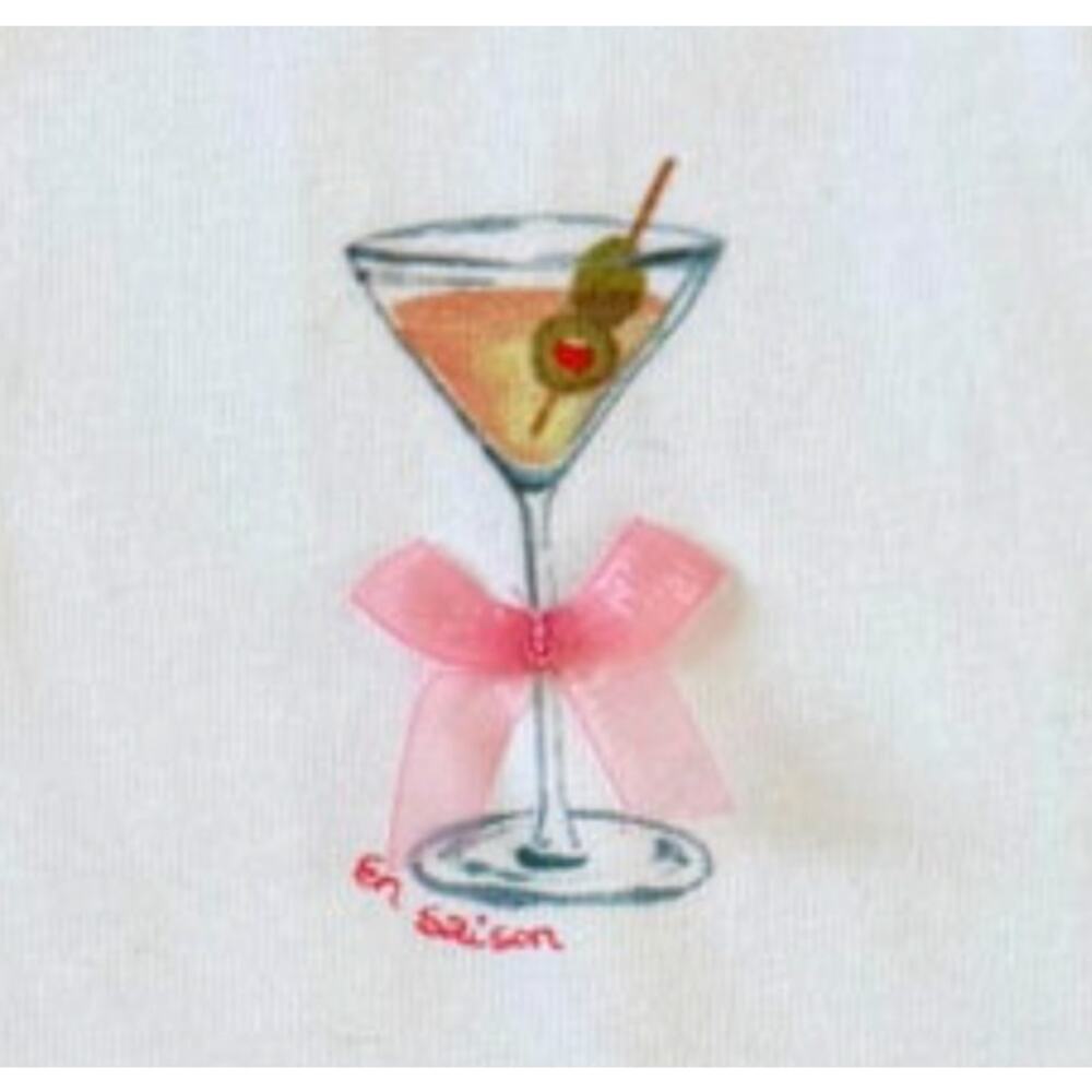 Copied - En Saison NEW Martini Tank w/ Pink Ribbon Bow, large